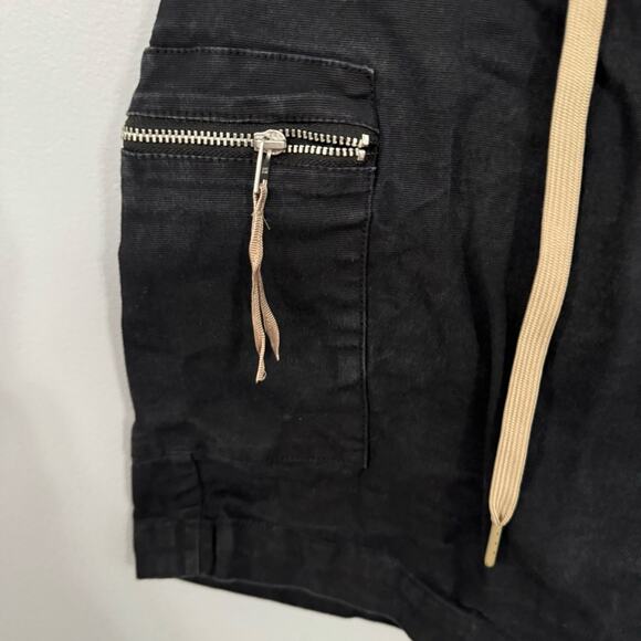 Five Four Los Angeles Black Classic Fit Shorts Men’s Size 34 Drawstring Inner - Picture 2 of 10